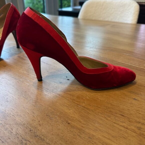 Vintage Gianni Versace Velvet Shoes - EU Size 36 - Picture 3 of 12